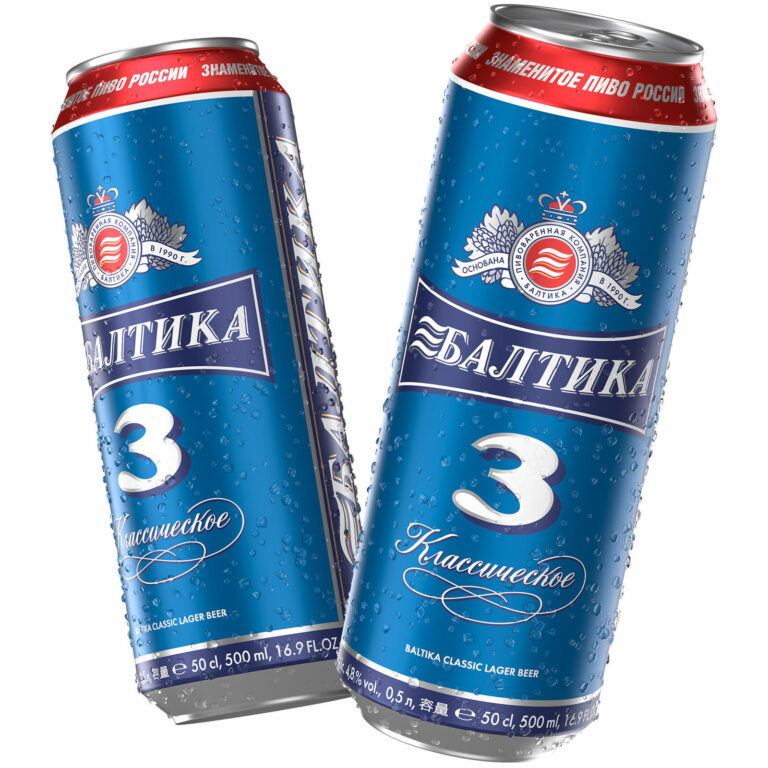 дизайн банки пива Балтика 3 классическое синяя банка