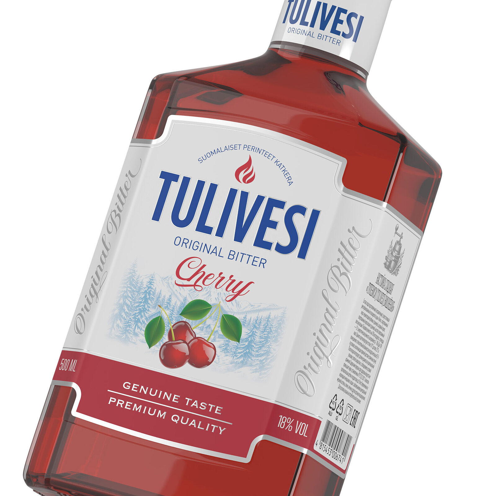 дизайн этикетки биттера Tulivesi Cherry с вишней
