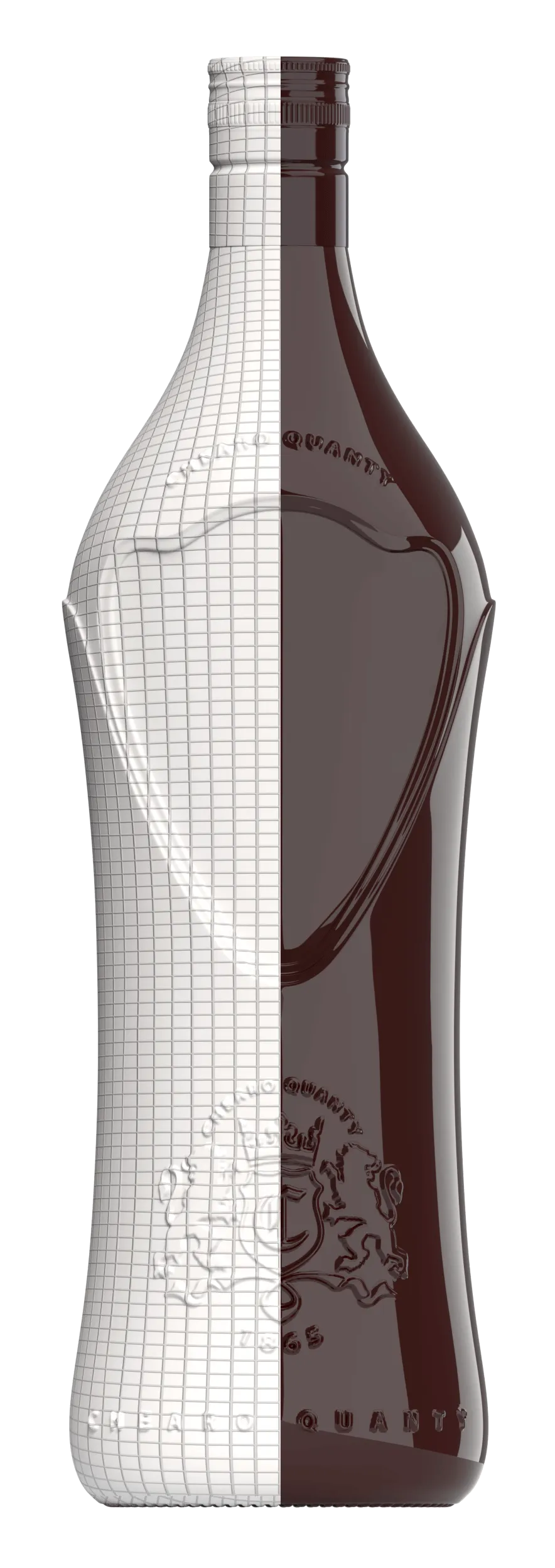 3d модель бутылки дизайн формы упаковки напитка