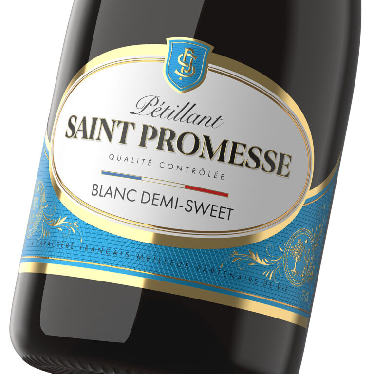 этикетка Saint Promesse дизайн игристого вина упаковка брендинг